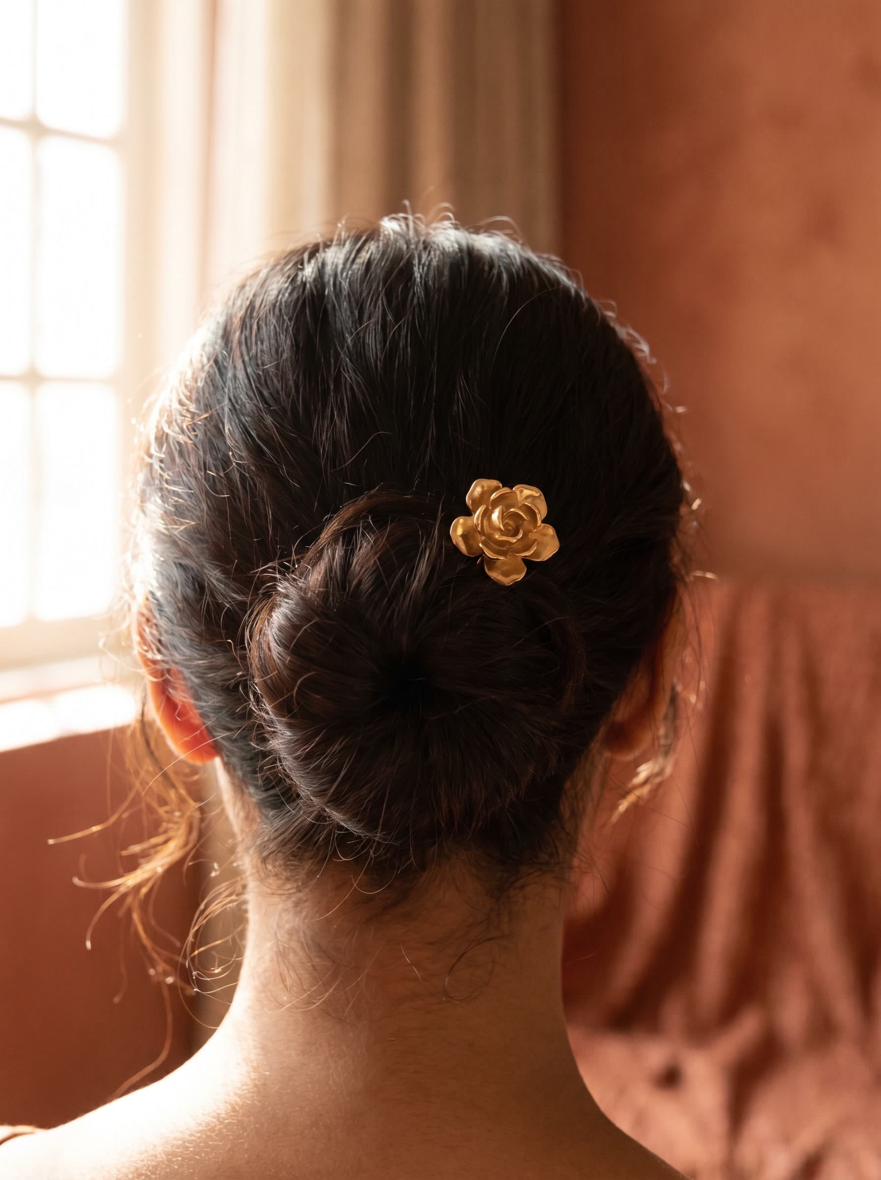Brooch worn on Hair